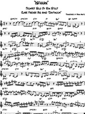Isfahan Trumpet Solo by Ron Stout, transcribed by Brian Mantz